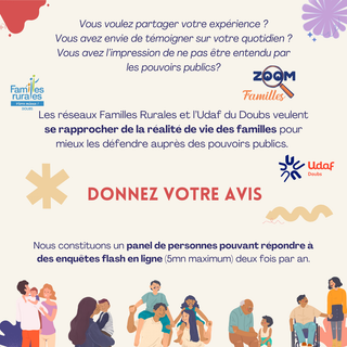 Zoom Familles : donnez votre avis